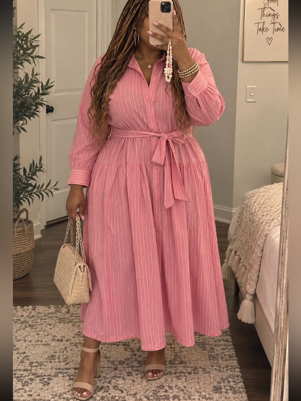 Cute Pocket Midi Dress